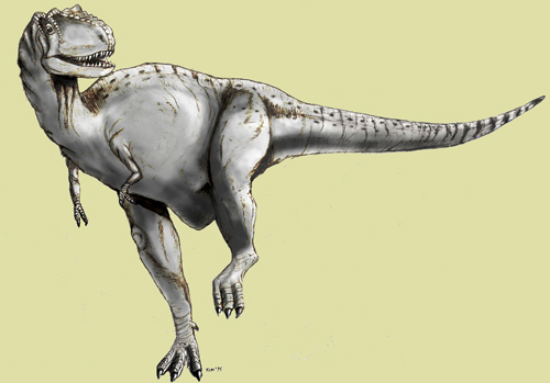 A kép egy Albertoszauruszt ábrázol és nem kapcsolódik a hátszegi leletekhez.