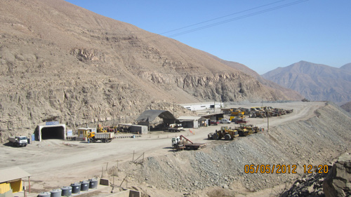 Explorációs bányaterület (Melendez projekt) az Atacama sivatagban